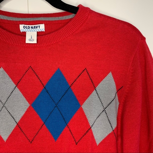 Boy’s Old Navy Argyle Sweater - Picture 3 of 4